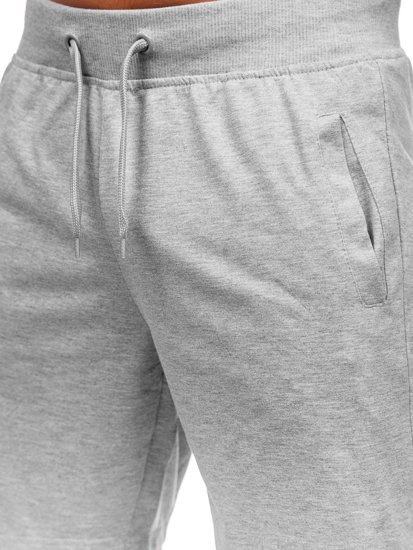 Bolf Herren Kurze Sporthose Grau K10003