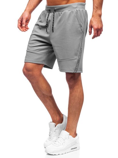 Bolf Herren Kurze Sporthose Grau  KS2601