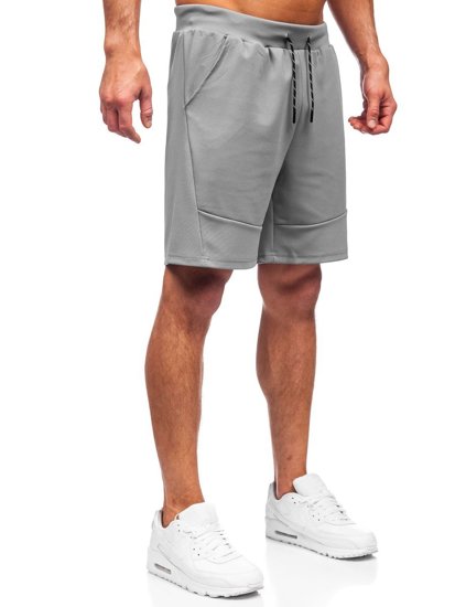 Bolf Herren Kurze Sporthose Grau  KS2601