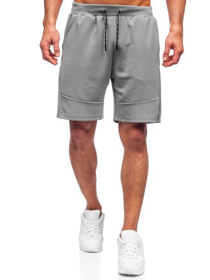 Bolf Herren Kurze Sporthose Grau  KS2601