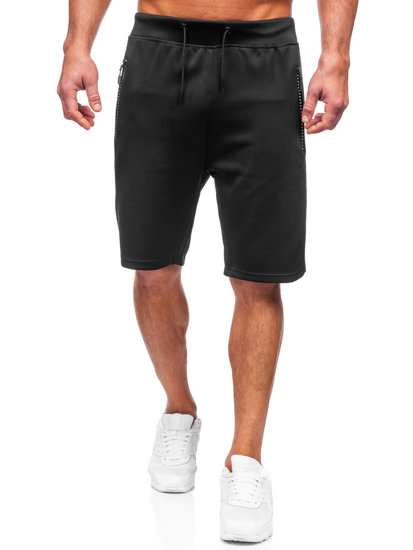 Bolf Herren Kurze Sporthose Schwarz  8K288