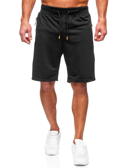 Bolf Herren Kurze Sporthose Schwarz 8K295