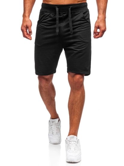 Bolf Herren Kurze Sporthose Schwarz  B1001