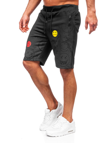 Bolf Herren Kurze Sporthose Schwarz HS7197