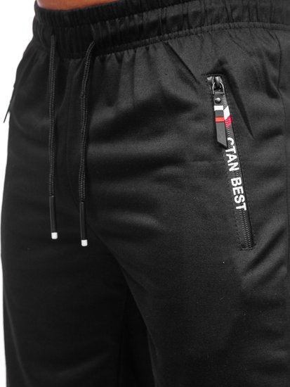 Bolf Herren Kurze Sporthose Schwarz  JX503