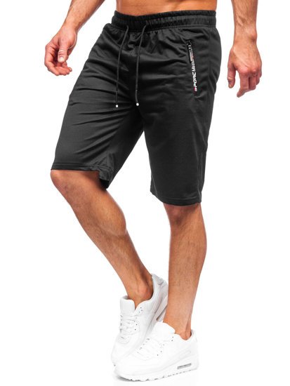 Bolf Herren Kurze Sporthose Schwarz  JX512