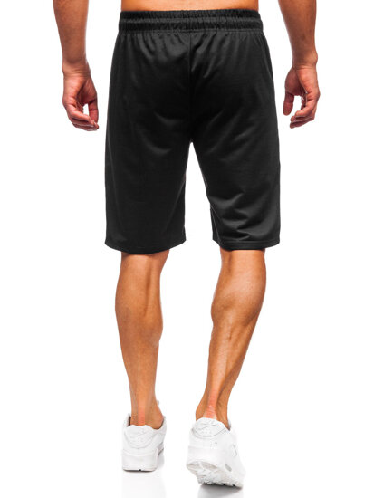 Bolf Herren Kurze Sporthose Schwarz  JX808