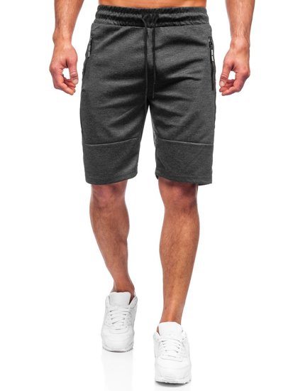 Bolf Herren Kurze Sporthose Schwarzgrau  JX211