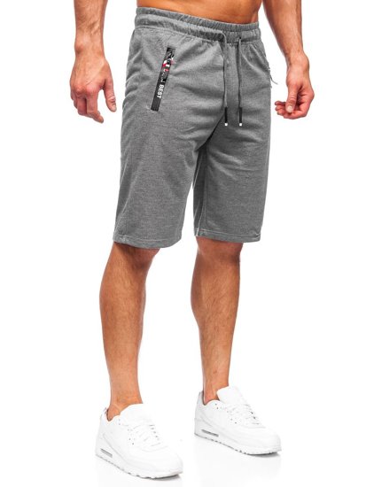 Bolf Herren Kurze Sporthose Schwarzgrau  JX503