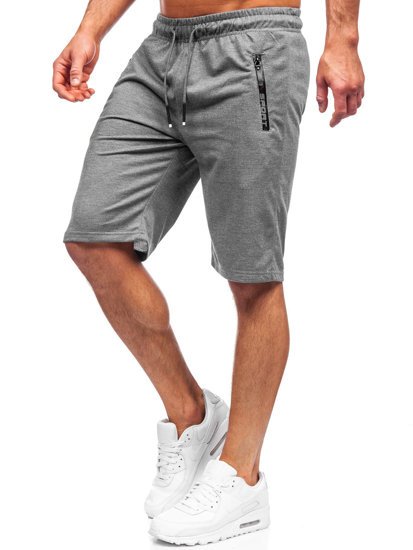 Bolf Herren Kurze Sporthose Schwarzgrau  JX505