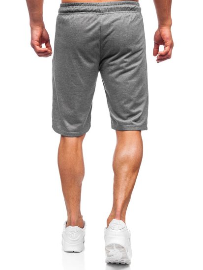 Bolf Herren Kurze Sporthose Schwarzgrau  JX505