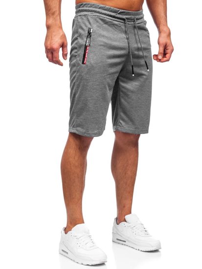 Bolf Herren Kurze Sporthose Schwarzgrau  JX511