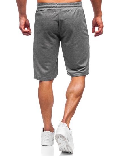 Bolf Herren Kurze Sporthose Schwarzgrau  JX511