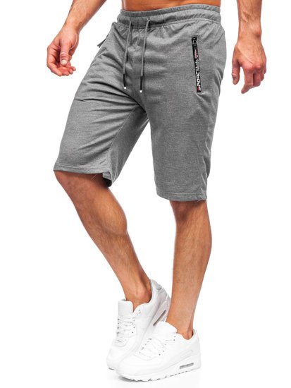 Bolf Herren Kurze Sporthose Schwarzgrau  JX512