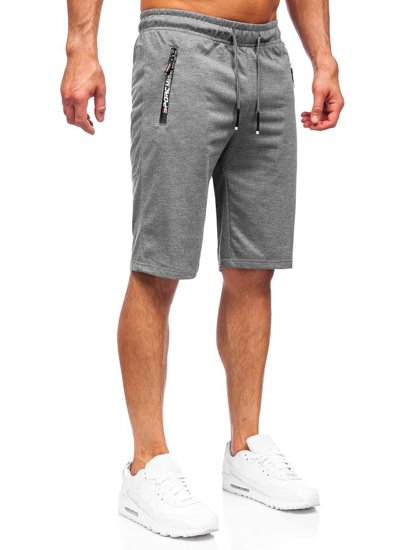 Bolf Herren Kurze Sporthose Schwarzgrau  JX512