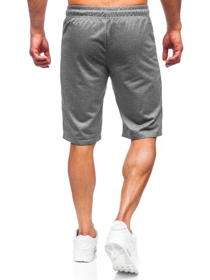 Bolf Herren Kurze Sporthose Schwarzgrau  JX512