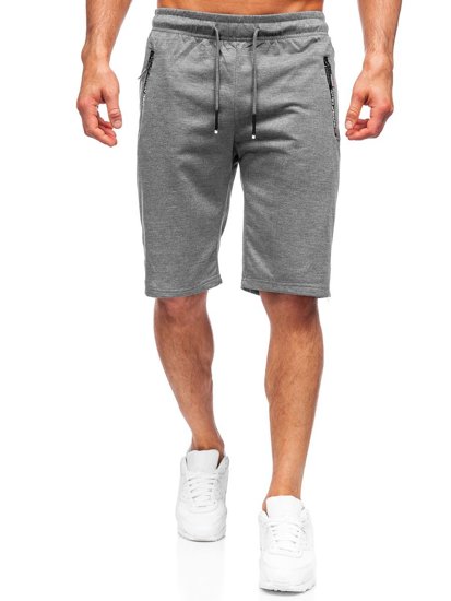 Bolf Herren Kurze Sporthose Schwarzgrau  JX512