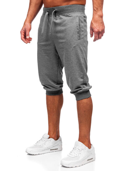 Bolf Herren Kurze Sporthose Schwarzgrau  K10002