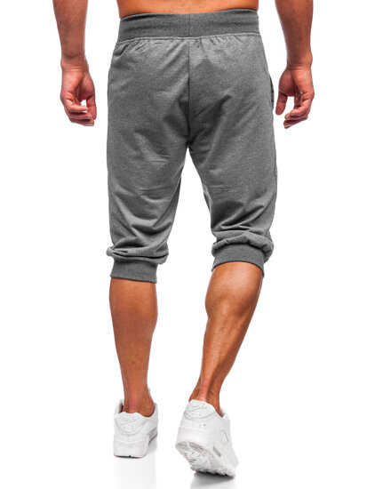 Bolf Herren Kurze Sporthose Schwarzgrau  K10002