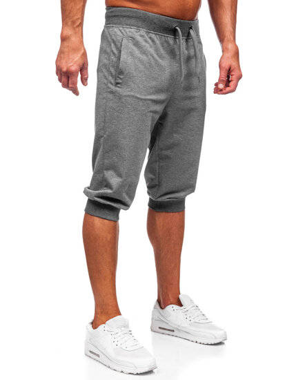 Bolf Herren Kurze Sporthose Schwarzgrau  K10002