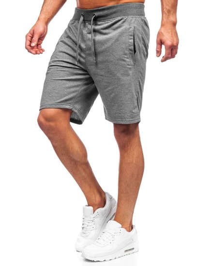 Bolf Herren Kurze Sporthose Schwarzgrau K10003