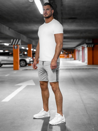 Bolf Herren Kurze Sporthose Shorts Grau  68020