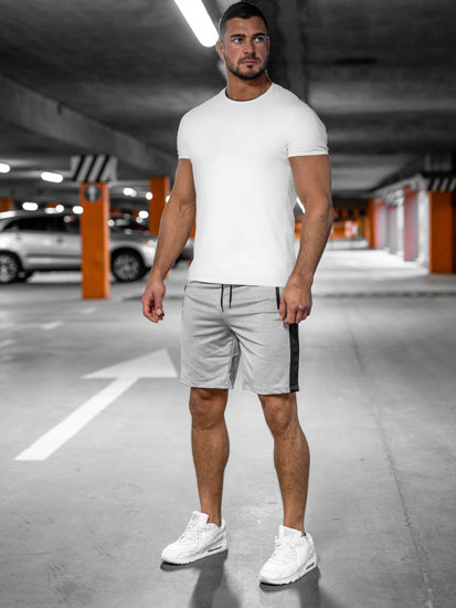 Bolf Herren Kurze Sporthose Shorts Grau  68040