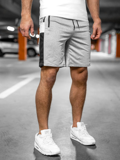 Bolf Herren Kurze Sporthose Shorts Grau  68040