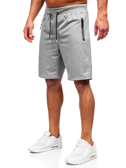 Bolf Herren Kurze Sporthose Shorts Grau  8K287