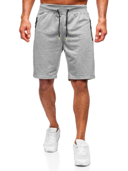 Bolf Herren Kurze Sporthose Shorts Grau  8K287