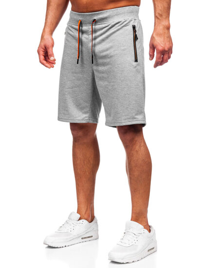 Bolf Herren Kurze Sporthose Shorts Grau  8K291