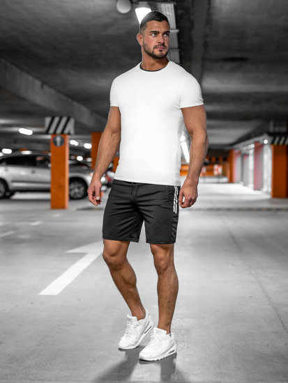 Bolf Herren Kurze Sporthose Shorts Schwarz  68006