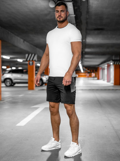 Bolf Herren Kurze Sporthose Shorts Schwarz  68026