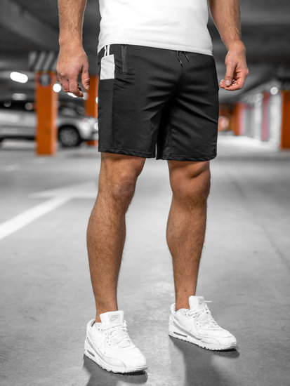 Bolf Herren Kurze Sporthose Shorts Schwarz  68040