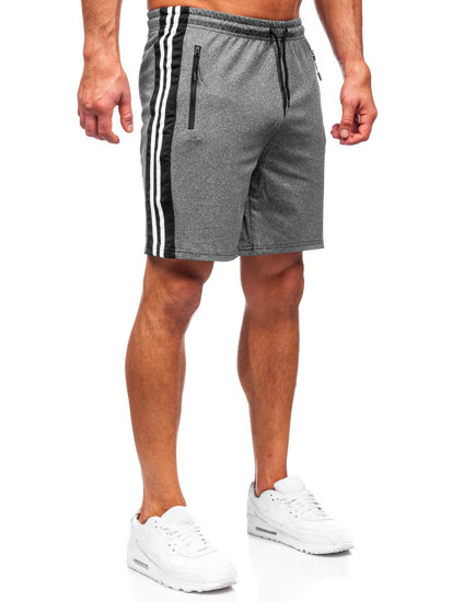 Bolf Herren Kurze Sporthose Shorts Schwarzgrau  68005