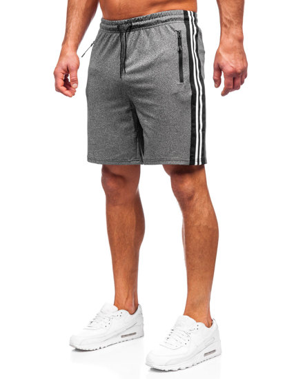 Bolf Herren Kurze Sporthose Shorts Schwarzgrau  68005