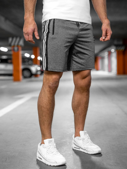 Bolf Herren Kurze Sporthose Shorts Schwarzgrau  68005