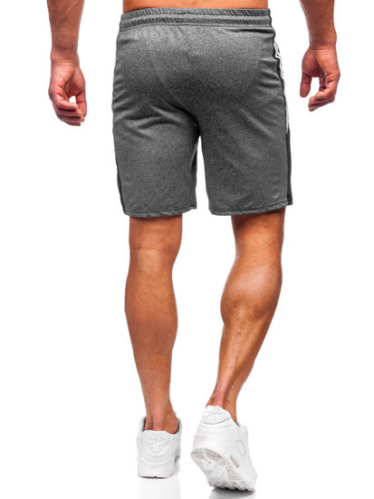 Bolf Herren Kurze Sporthose Shorts Schwarzgrau  68006