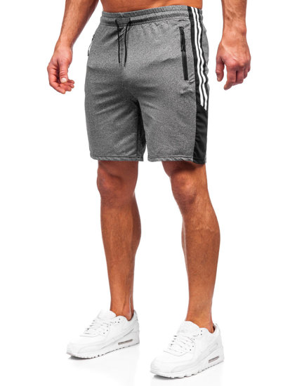 Bolf Herren Kurze Sporthose Shorts Schwarzgrau  68006