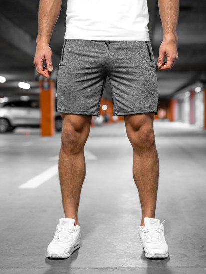 Bolf Herren Kurze Sporthose Shorts Schwarzgrau  68006