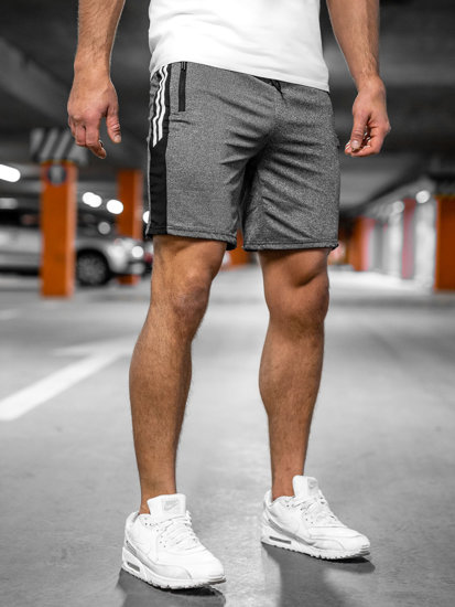 Bolf Herren Kurze Sporthose Shorts Schwarzgrau  68006