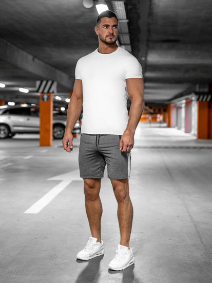 Bolf Herren Kurze Sporthose Shorts Schwarzgrau  68020