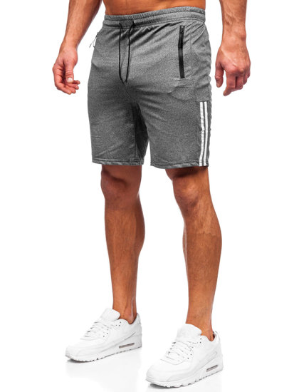 Bolf Herren Kurze Sporthose Shorts Schwarzgrau  68020