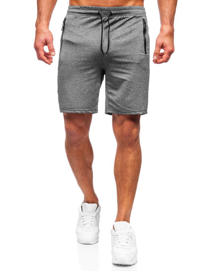 Bolf Herren Kurze Sporthose Shorts Schwarzgrau  68020