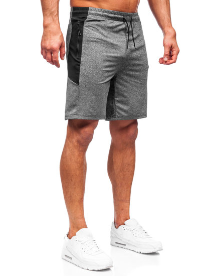 Bolf Herren Kurze Sporthose Shorts Schwarzgrau  68026