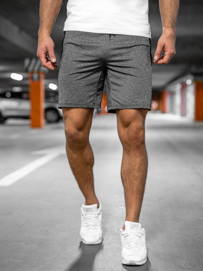 Bolf Herren Kurze Sporthose Shorts Schwarzgrau  68026