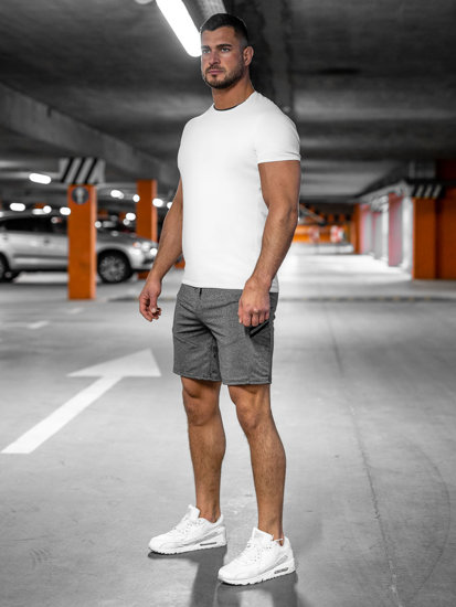 Bolf Herren Kurze Sporthose Shorts Schwarzgrau 68041