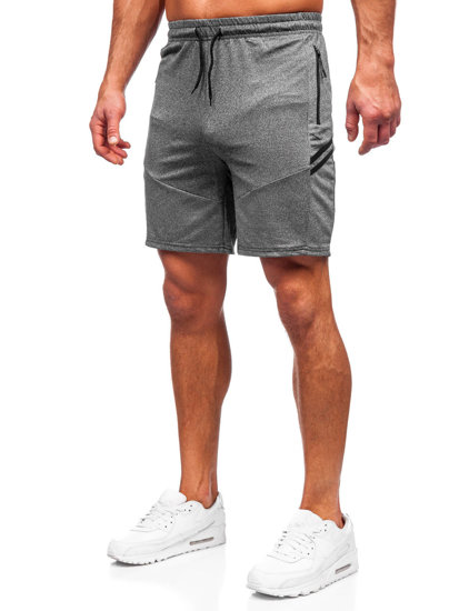 Bolf Herren Kurze Sporthose Shorts Schwarzgrau 68041