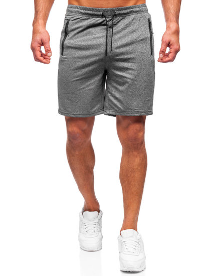 Bolf Herren Kurze Sporthose Shorts Schwarzgrau  68058