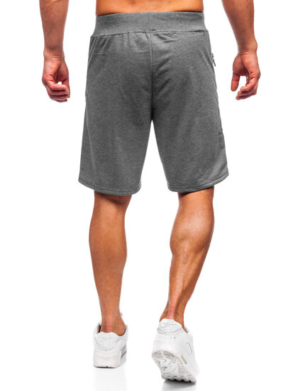 Bolf Herren Kurze Sporthose Shorts Schwarzgrau  8K291